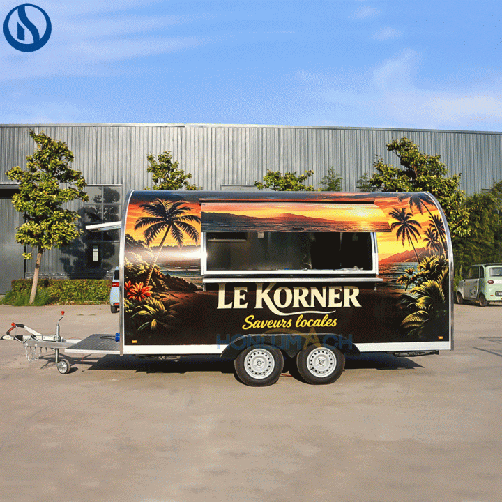 13ft Mobile Food Truck For Sale in Slovenia-Customized Food Trailers — Compliant with EU Standards