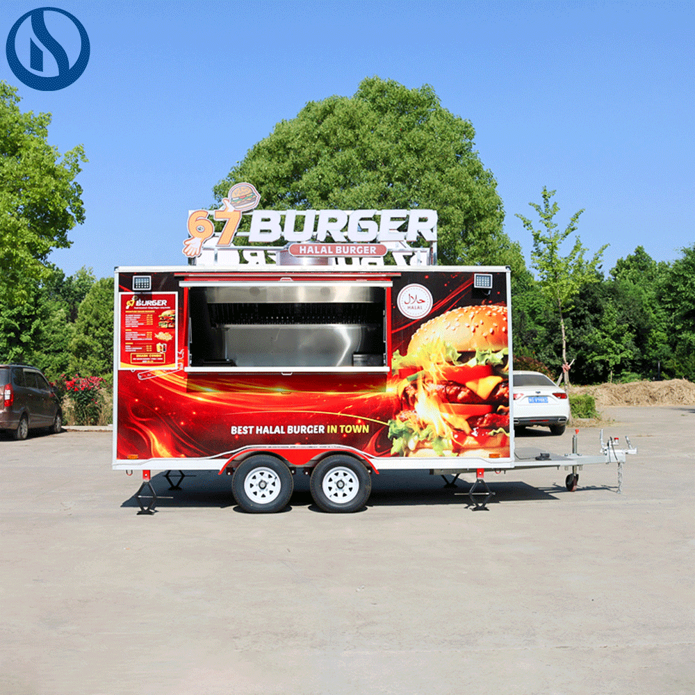 13.2ft Custom Fast Food Truck for USA | Fully Equipped Mobile Kitchen for Burgers, Pizza & Street Food - Image 2
