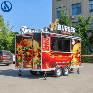 13.2ft Custom Fast Food Truck for USA | Fully Equipped Mobile Kitchen for Burgers, Pizza & Street Food