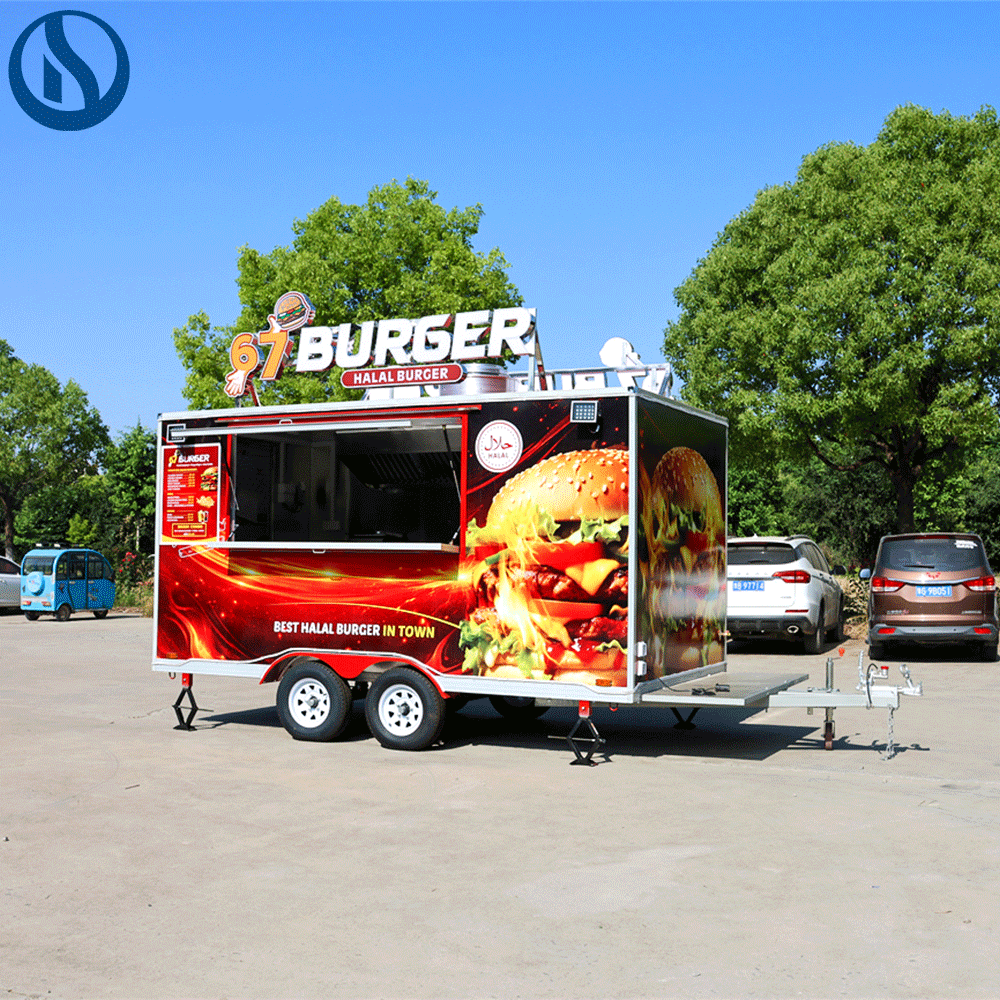 13.2ft Custom Fast Food Truck for USA | Fully Equipped Mobile Kitchen for Burgers, Pizza & Street Food - Image 3