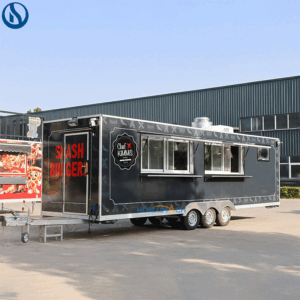 Custom 26.2ft Mobile Food Trailer Built for European Street Food Businesses