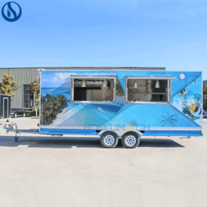 Custom Coastal Food Truck Built for Latvia | Mobile Ice Cream & Beverage Business Solution