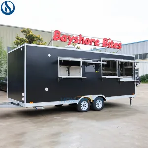 Custom Mobile Food Trailer for Guatemala with Fully Equipped Commercial Kitchen