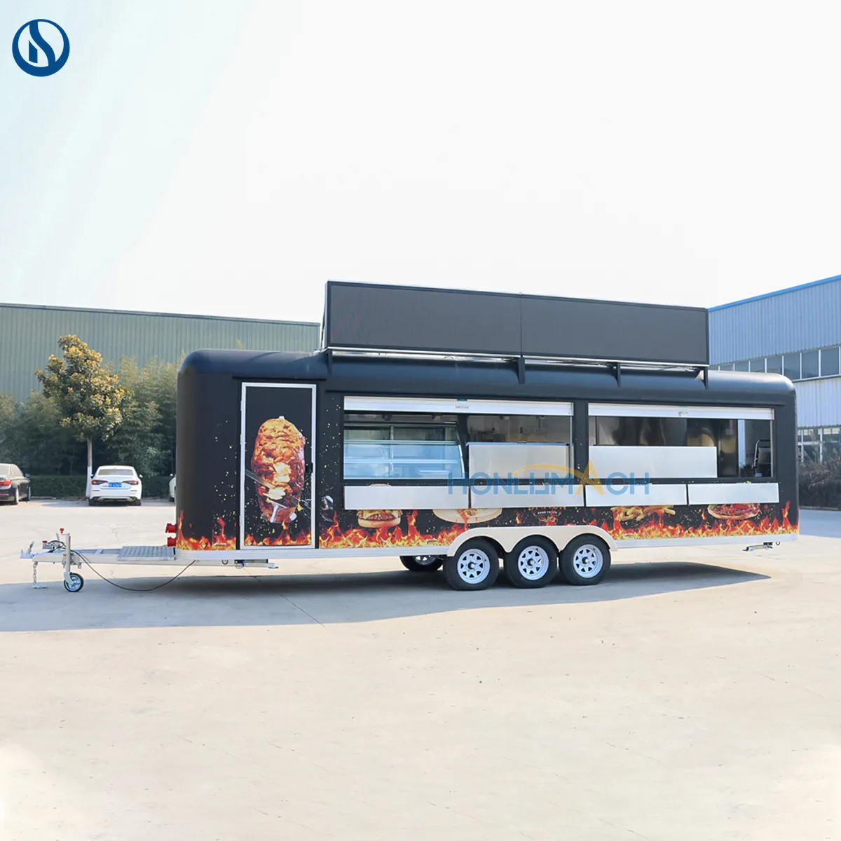 26.2ft Custom Food Trailer for France | Fully Equipped Mobile Catering Trailer - Image 3