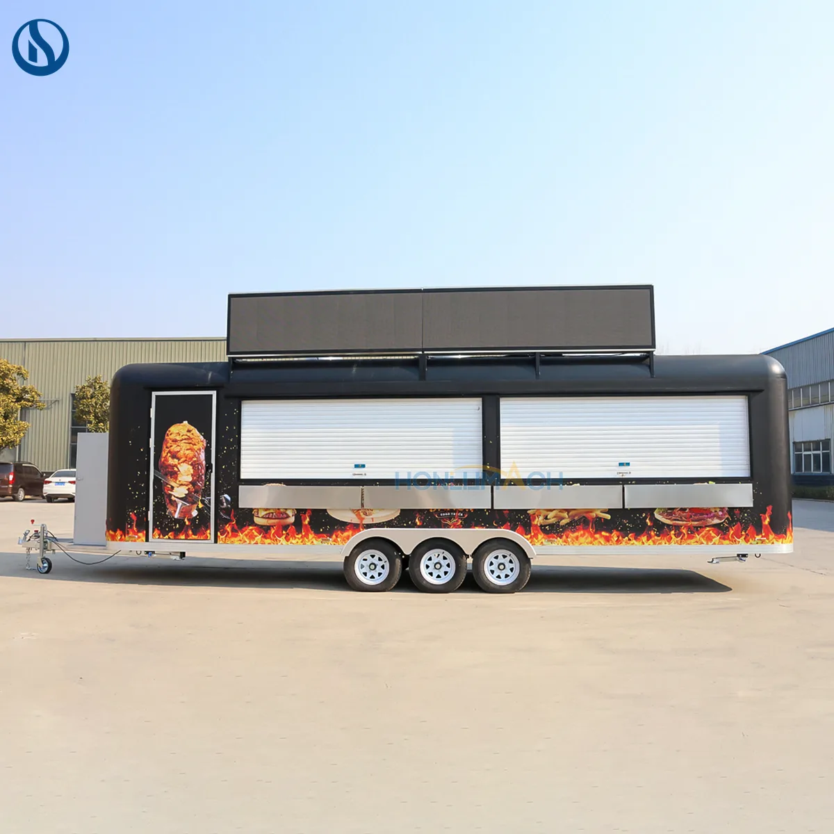 26.2ft Custom Food Trailer for France | Fully Equipped Mobile Catering Trailer - Image 2