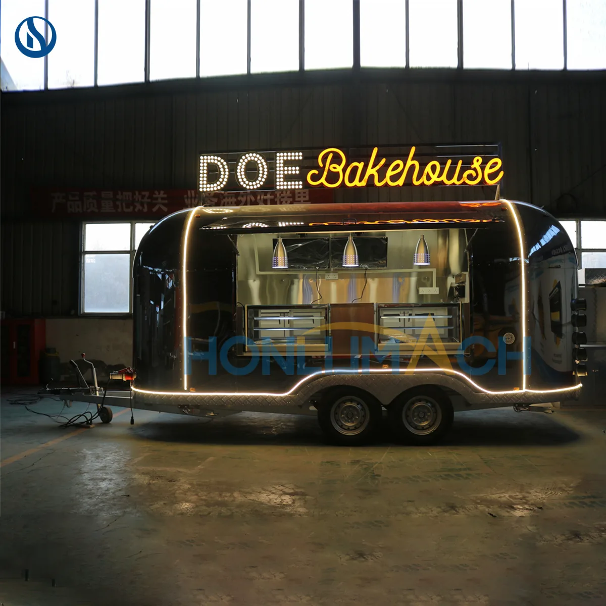 16.4ft Custom Stainless Steel Food Trailer for Germany | CE Certified Mobile Kitchen Trailer - Image 5