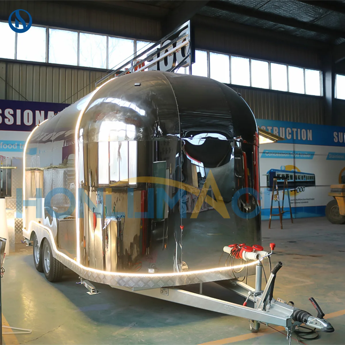 16.4ft Custom Stainless Steel Food Trailer for Germany | CE Certified Mobile Kitchen Trailer - Image 7