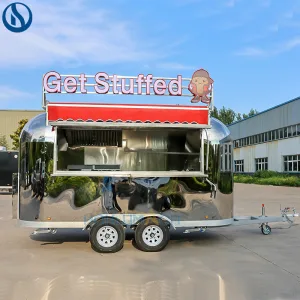 13.1ft Custom Stainless Steel Food Trailer for France | Mobile Catering Solution