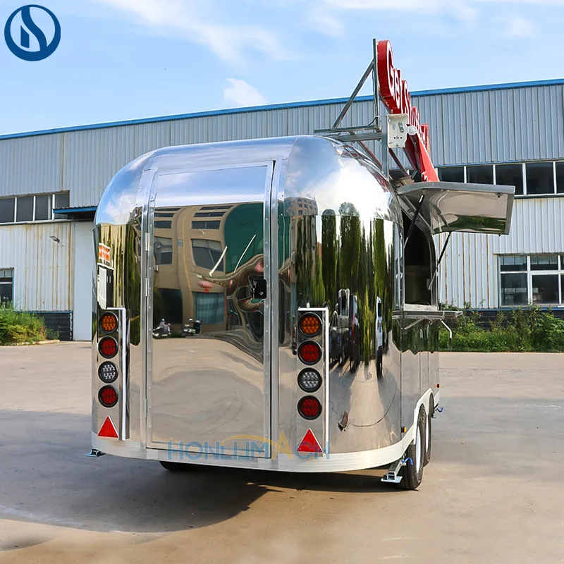 13.1ft Custom Stainless Steel Food Trailer for France | Mobile Catering Solution - Image 4