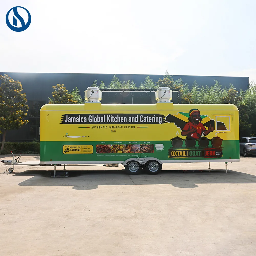 26.5ft Custom Mobile Food Trailer for Sale | Built for Jamaica Street Food Business - Image 8