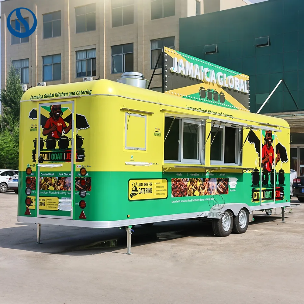 26.5ft Custom Mobile Food Trailer for Sale | Built for Jamaica Street Food Business - Image 5