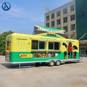 26.5ft Custom Mobile Food Trailer for Sale | Built for Jamaica Street Food Business