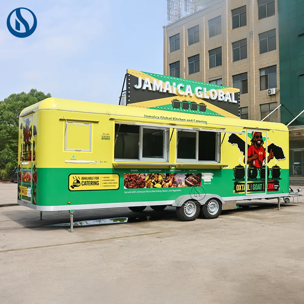 26.5ft Custom Mobile Food Trailer for Sale | Built for Jamaica Street Food Business - Image 4
