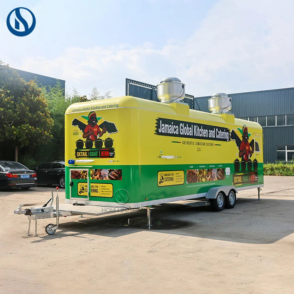 26.5ft Custom Mobile Food Trailer for Sale | Built for Jamaica Street Food Business - Image 9
