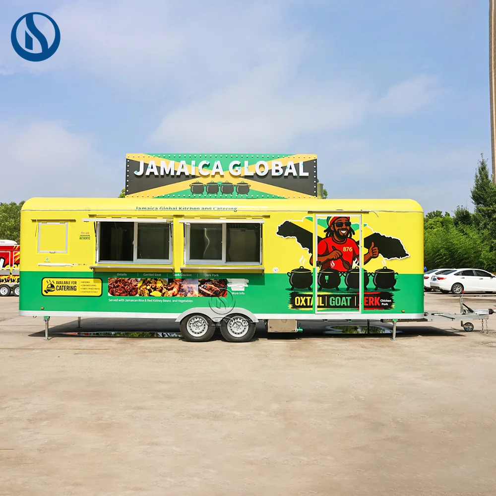 26.5ft Custom Mobile Food Trailer for Sale | Built for Jamaica Street Food Business - Image 2