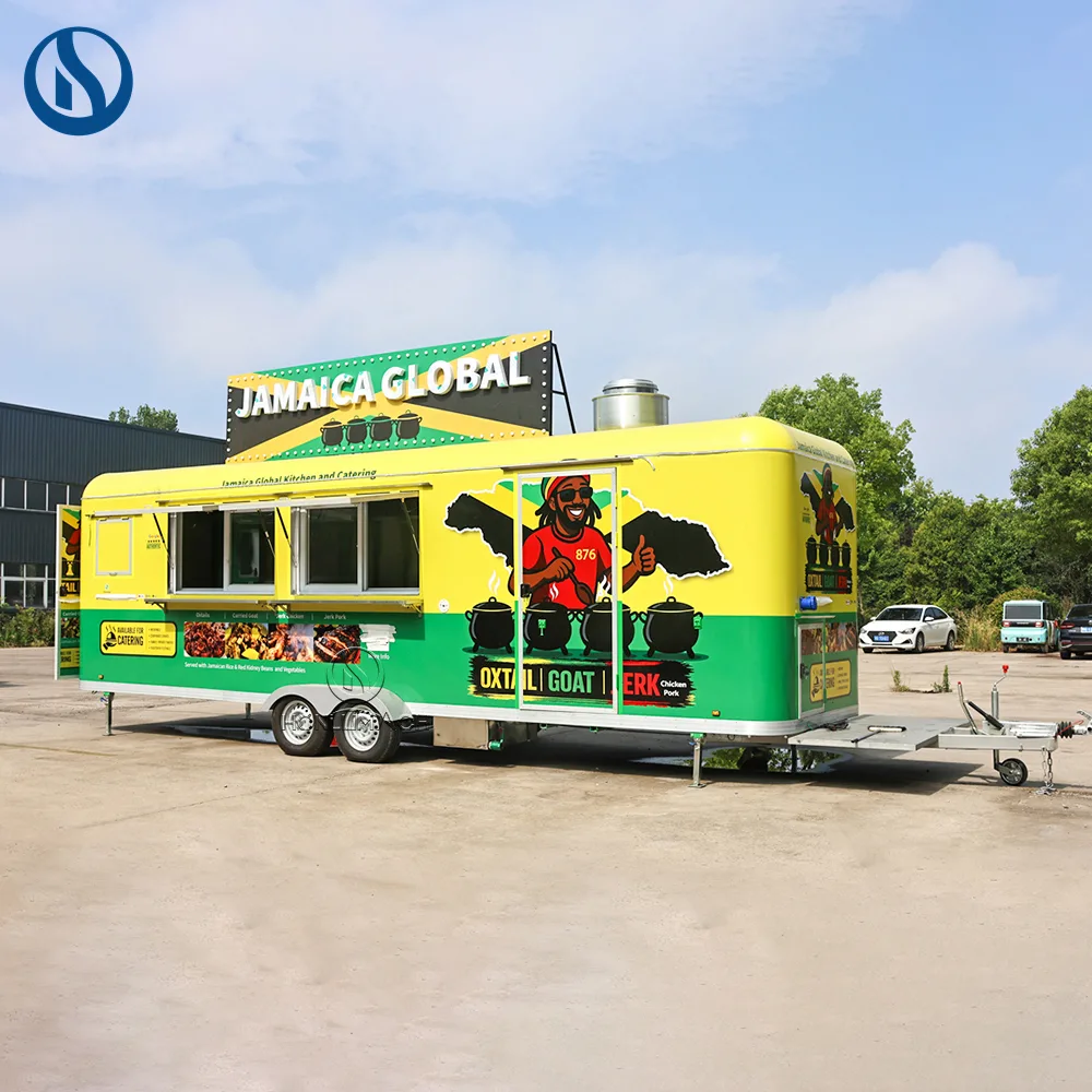 26.5ft Custom Mobile Food Trailer for Sale | Built for Jamaica Street Food Business - Image 11
