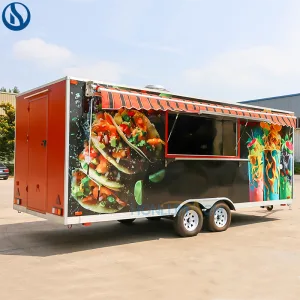 18ft Custom Mobile Food Truck for Sale in Guatemala