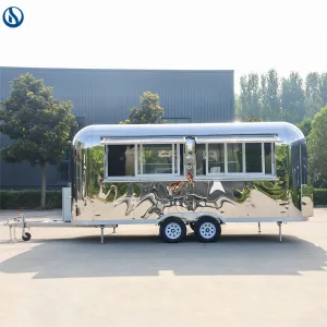 18 ft Custom Stainless Steel Food Trailer for Honduras