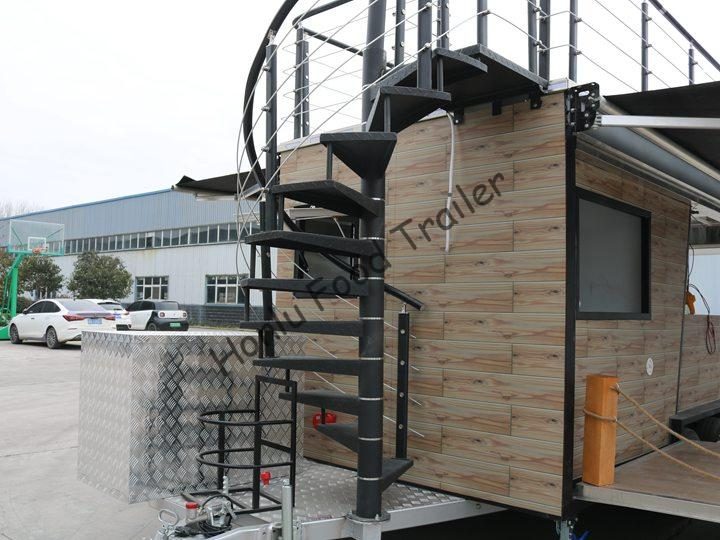 Coffee trailer – Spiral staircase Coffee trailer - Spiral staircase