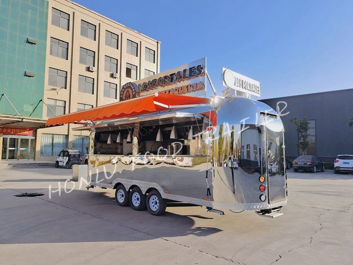 Stainless steel food trailer - Billboard